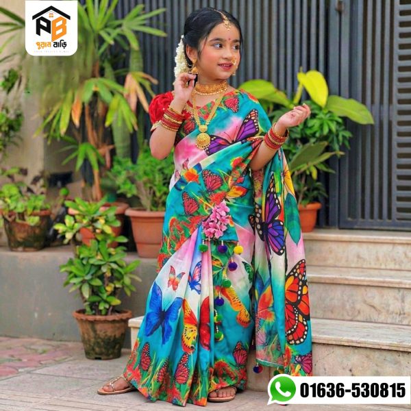ডিজিটাল প্রিন্ট বেবি শাড়ি